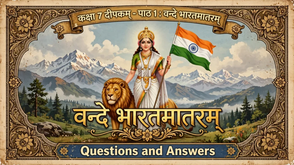 Class 7 Sanskrit Chapter 1 Vande Bharat Mataram