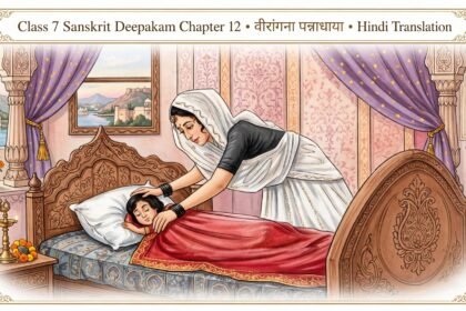 Class 7 Sanskrit Deepakam Chapter 12 Virangana Pannadhaya