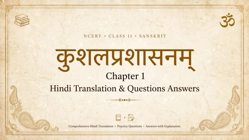 NCERT Solutions for Class 11 Sanskrit Chapter 1